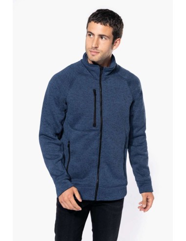 K-KA9106-MEN'S FULL ZIP HEATHER JACKET